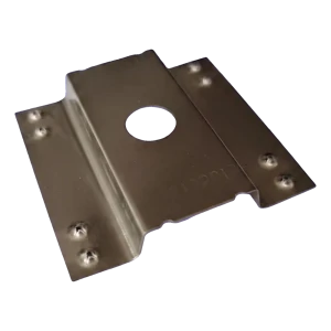 Ω-type earthing plate made of A2 stainless steel for photovoltaic modules