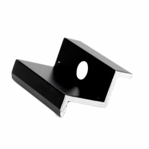 H30 Black Anodised Side Clamp – PV End Clamp L50