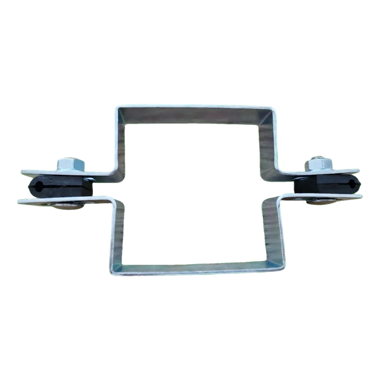Intermediate square panel fence clamp 100×100 mm galvanised 001-617 (2)