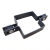 Intermediate panel fence clamp 80×80 mm graphite RAL 7016 – complete set 001-611 (1)
