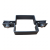 Intermediate panel fence clamp 80×80 mm graphite RAL 7016 – complete set 001-611 (2)