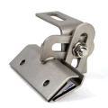 Trapezoidal sheet metal bracket adjustable 10cm stainless steel 1.4016 PV-08-32