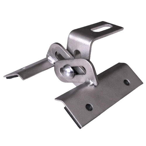 Trapezoidal sheet metal bracket adjustable 10cm stainless steel 1.4016 PV-08-32 (2)