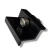 End clamp 30mm with screw and insert - black painted PV-03-23