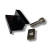 End clamp 30mm with screw and insert - black painted PV-03-23 (2)