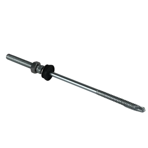 Double thread bolt (twin thread screw) - M10x70 - 225mm - EJOT JT3-SB-3x155 DIN 934 for steel substructures PV-06-05