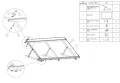 Mounting triangle, adjustable - 15-30 horizontal - 980x371x850 PV-09-08 (2)