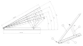 Mounting triangle, adjustable - 15-30 horizontal - 980x371x850 PV-09-08 (3)
