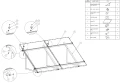 Mounting triangle, adjustable - 15-30 vertical - 1500x580x1050 PV-09-07 (3)