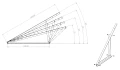 Mounting triangle, adjustable - 15-30 vertical - 1500x580x1050 PV-09-07 (4)