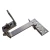 Roof hook Vario 145mm (4-5-5-5) with triple adjustment Stainless steel H17/1.4016 PV-08-35