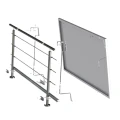 Photovoltaic mounting kit for balcony railing model Balus 1 GPV-200-01