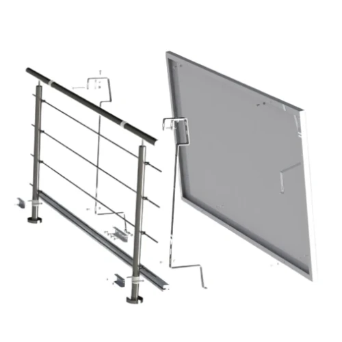 Photovoltaic mounting kit for balcony railing model Balus 1 GPV-200-01