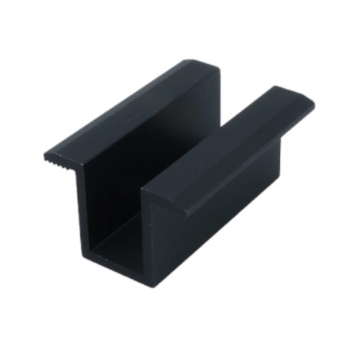 Middle clamp H25 L50 with grounding pin anodized PV-04-10
