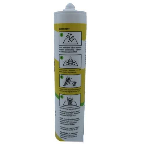 Mounting glue for spikes colorless 310 ml PV-400-12