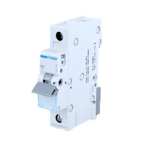 Overcurrent circuit breaker B 16A 1P 6kA MBN116E HAGER GPV-401-26