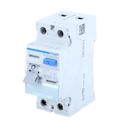 Residual current circuit creaker 1P+N 25A 30mA type AC CDC225J HAGER GPV-401-30