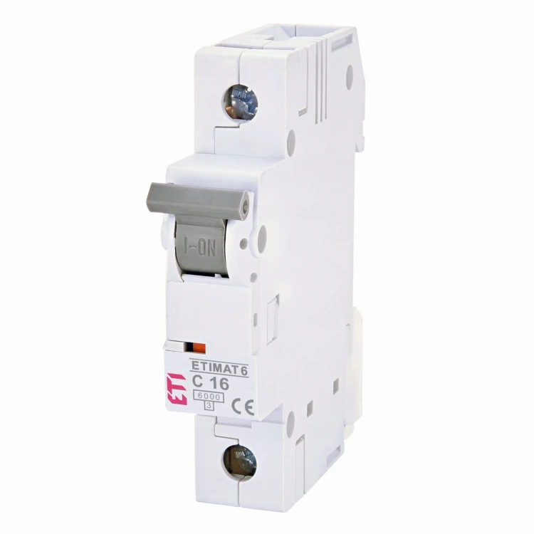 Overcurrent circuit breaker B 16A 1P 6kA ETIMAT6 002111516 ETI GPV-401-31