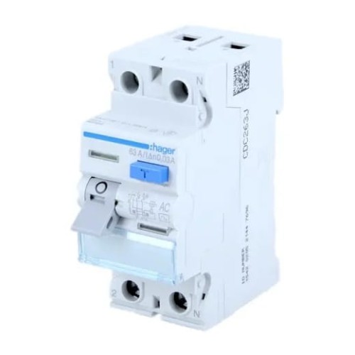 Residual current circuit breaker RCCB 40A 2P 30mA type AC CDC240J HAGER GPV-401-32