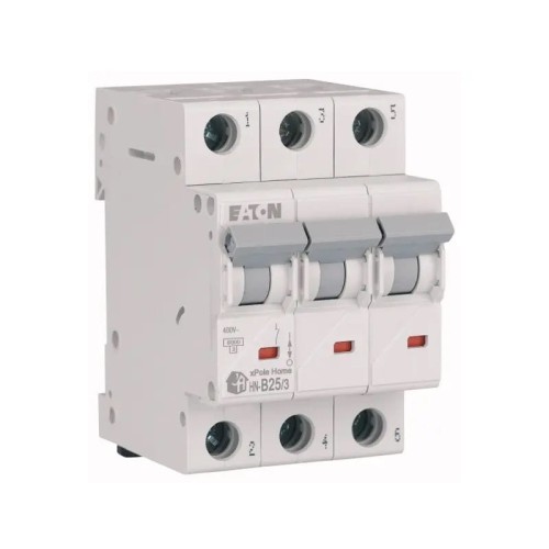 Overcurrent circuit breaker B 25A 3P 6kA HN-B25/3 xPole Home 194883 EATON GPV-401-33