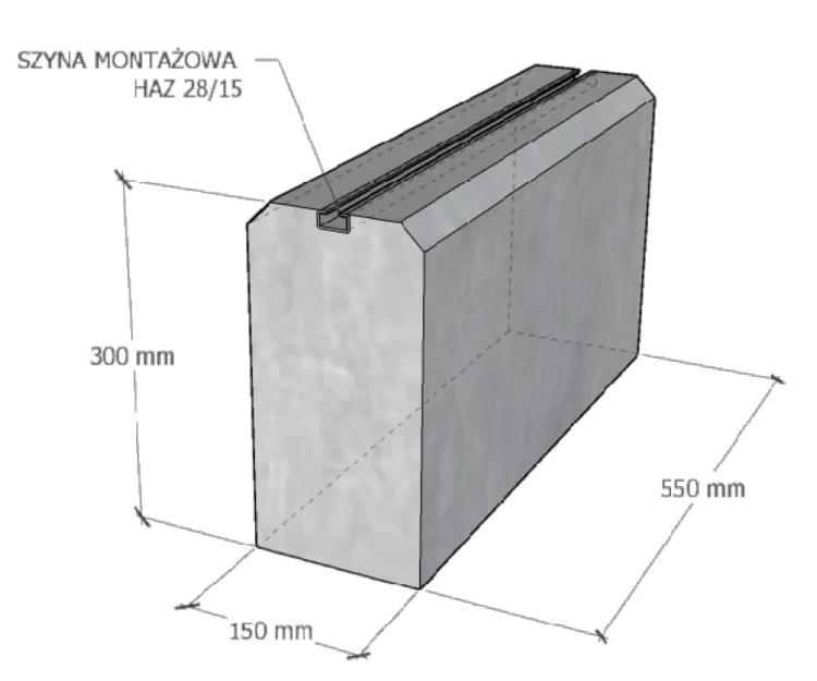 Ballast base for heat pump PP550 - set of 2 pieces GPV-600-05 (2)