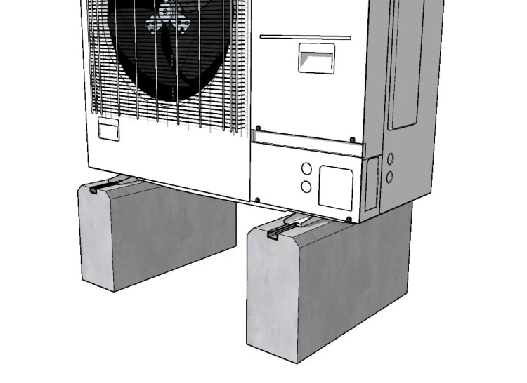 Ballast base for heat pump PP550 - set of 2 pieces GPV-600-05 (3)