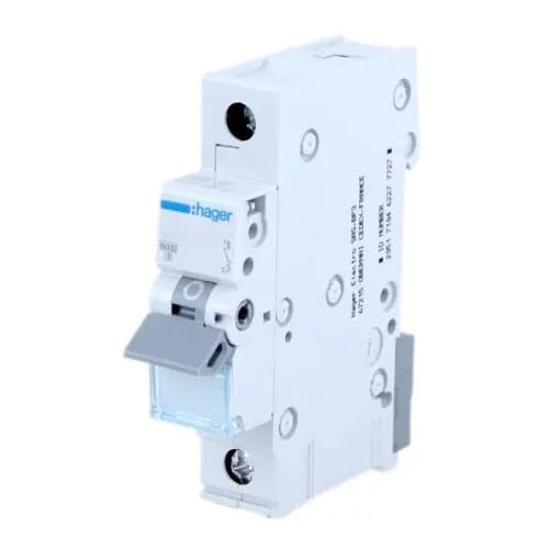 Overcurrent circuit breaker B 10A 1P 6kA MBN110E HAGER GPV-401-42