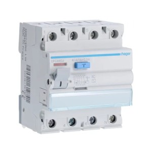 Hager Residual Current Circuit Breaker 3P+N 40A 300mA type AC