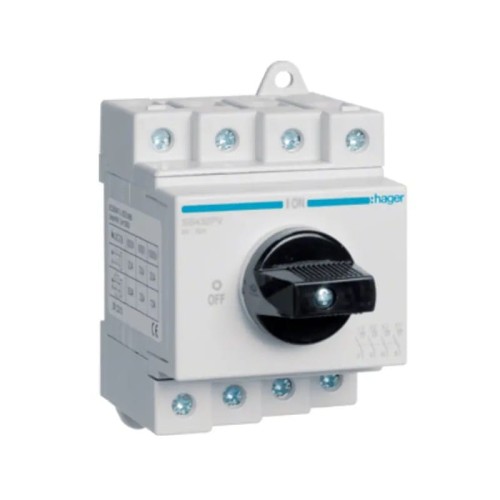 Isolator switch DC 3-phase 4P 32A 1000V SB432PV HAGER GPV-401-48
