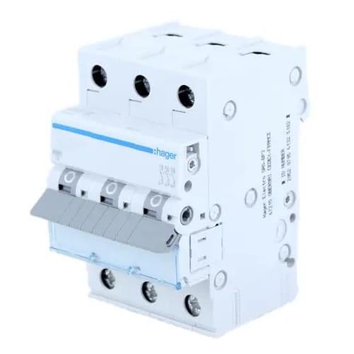 Overcurrent circuit breaker B 20A 3P 6kA MBN320E HAGER GPV-401-54