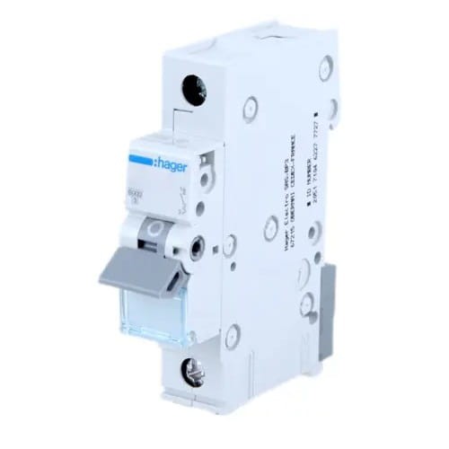 Overcurrent circuit breaker B 20A 1P 6kA MBN120E HAGER GPV-401-56