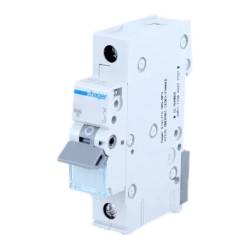Overcurrent circuit breaker B 6A 1P 6kA MBN106E HAGER GPV-401-65