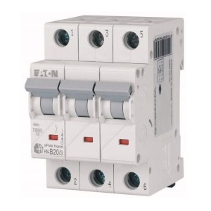 Overcurrent circuit breaker B 20A 3P 6kA HN-B20/3 xPole Home 194882 EATON