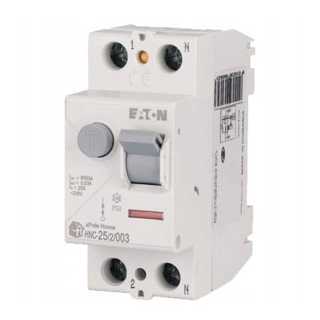 Residual current circuit breaker 2P 25A 6kA 30mA type AC HNC-25/2/003 xPole Home 194690 EATON GPV-401-70