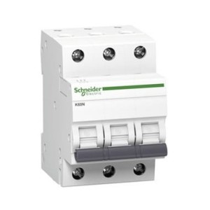 Overcurrent circuit breaker B 16A 3P 6kA K60N-B16-3 Acti9 A9K01316 SCHNEIDER ELECTRIC