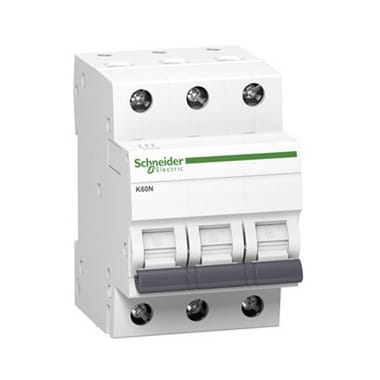 Overcurrent circuit breaker B 16A 3P 6kA K60N-B16-3 Acti9 A9K01316 SCHNEIDER ELECTRIC GPV-401-74