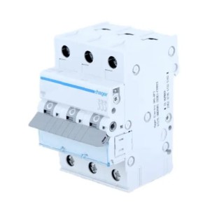 Overcurrent circuit breaker C 32A 3P 6kA MCN332E HAGER