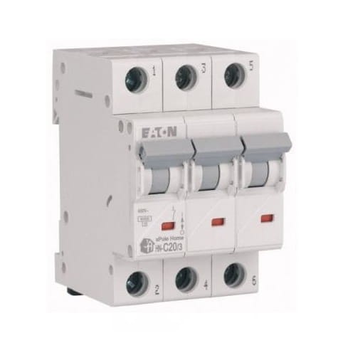 Overcurrent circuit breaker C 20A 3P 6kA HN-C20/3 xPole Home 194892 EATON GPV-401-88