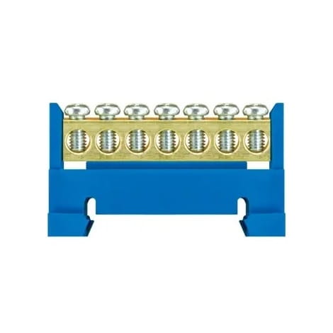 Zero bar terminal strip for rail -7 blue - low base GPV-401-98