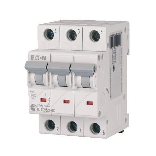 Overcurrent circuit breaker C 25A 3P 6kA HN-C25/3 xPole Home 194893 EATON GPV-401-99