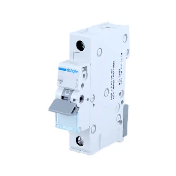 Overcurrent circuit breaker B 25A 1P 6kA MBN125E HAGER GPV-401-127