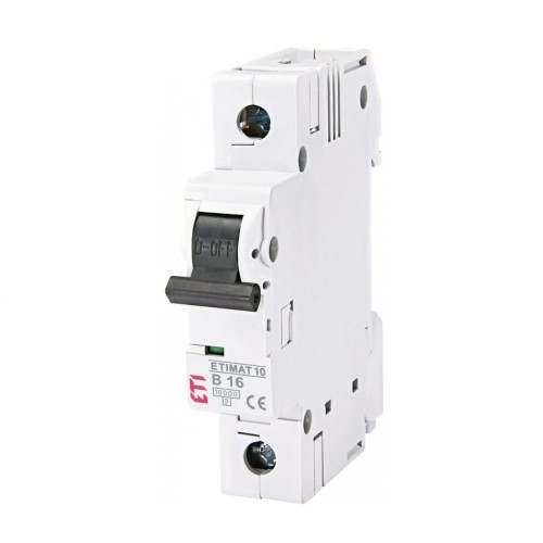 Overcurrent circuit breaker B 16A 1P 10kA ETIMAT10 002121716 ETI GPV-401-131