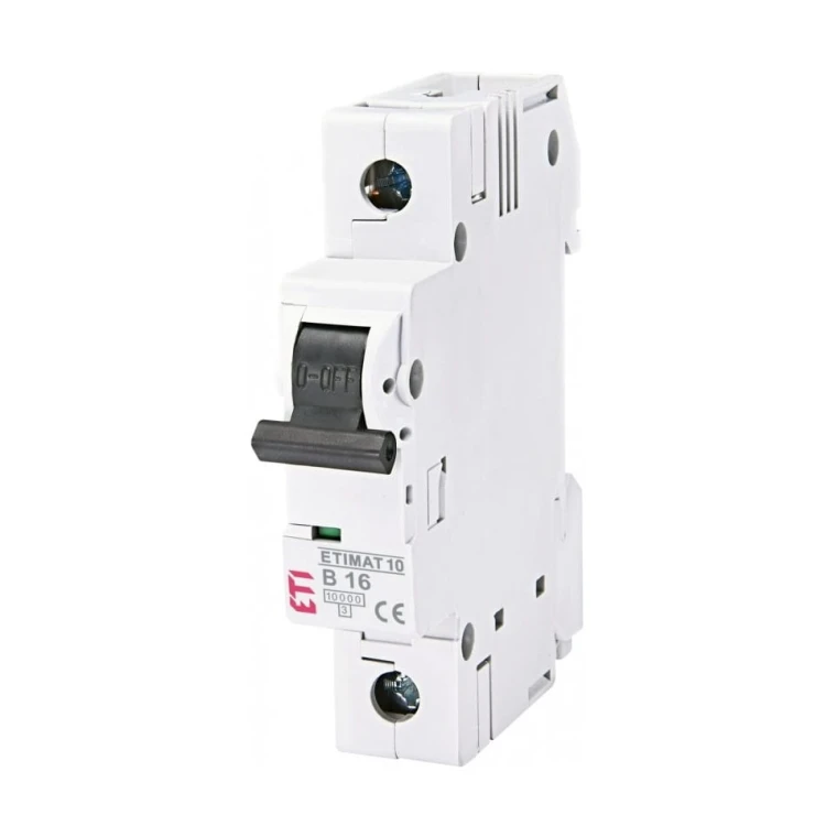 Overcurrent circuit breaker B 16A 1P 10kA ETIMAT10 002121716 ETI GPV-401-131