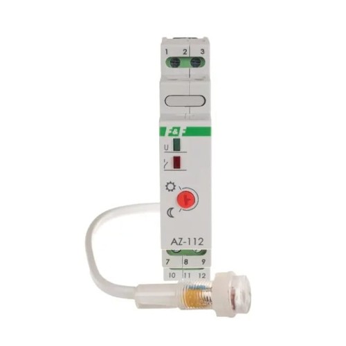 Twilight switch 16A 230V 2-1000 lux IP20/65 DIN AZ-112 F&F FILIPOWSKI GPV-401-146