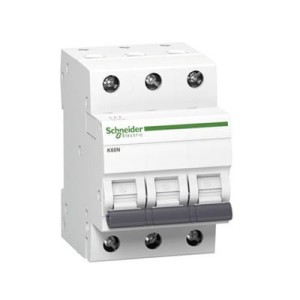 Overcurrent circuit breaker B 25A 3P 6kA K60N-B25-3 Acti9 A9K01325 SCHNEIDER ELECTRIC
