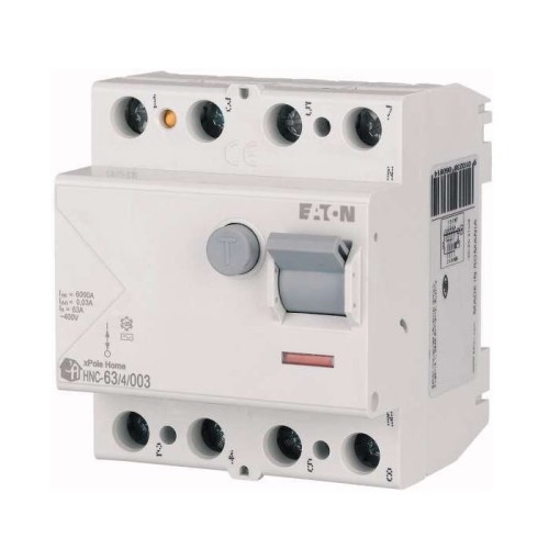 Residual current circuit breaker 4P 63A 6kA 30mA type AC HNC-63/4/003 xPole Home 194695 EATON GPV-401-165