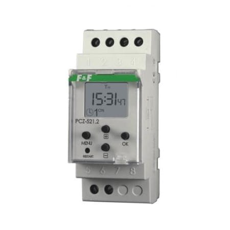 Weekly timer on/off single-channel PCZ-521 F&F FILIPOWSKI GPV-401-168