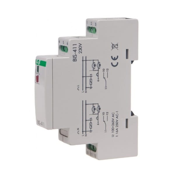 Bistable relay on/off rail-mounted BIS-411 F&F FILIPOWSKI GPV-401-169