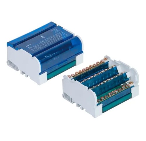 Distribution block 4-pole 125A 500V 11-terminal TH35 E.4077 PAWBOL GPV-401-172