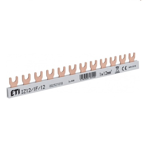 Insulated busbar IZ12 1F 12 80A 002921018 ETI GPV-401-174